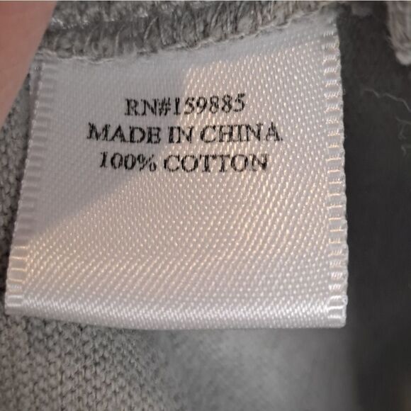 Hello Nite Short Sleeve Cropped Oversized Tee Antique Sage Size Small Cotton - Picture 4 of 5